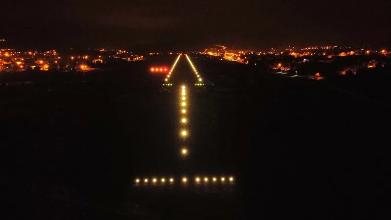Lighting for the runway extension at Zonguldak Çaycuma